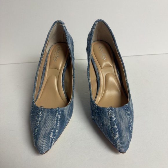 Charles David Womens Sublime Pump Heel Denim Size 6 M - Picture 3 of 6